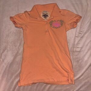 vintage y2k woman’s old navy polo style shirt size xs